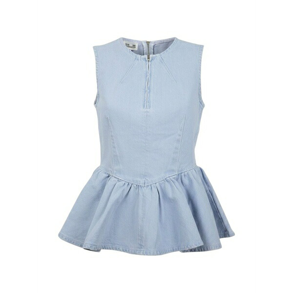 バウムウンドヘルガーデン レディース シャツ トップス Merja peplum sleeveless top Blue|asty