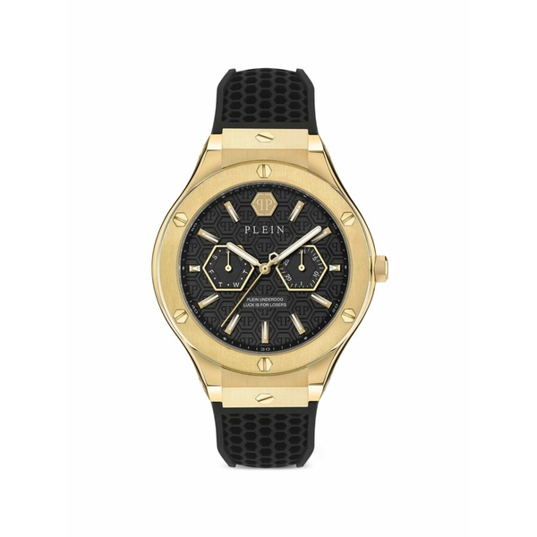 フィリッププレイン メンズ 腕時計 アクセサリー Plein underdog 44mm watch Black｜asty