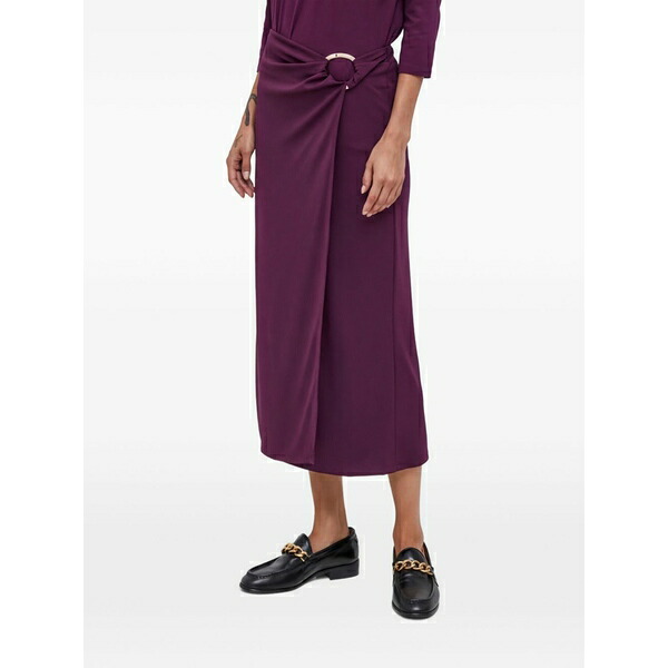 シスレー レディース スカート ボトムス Ring detail skirt Purple|asty