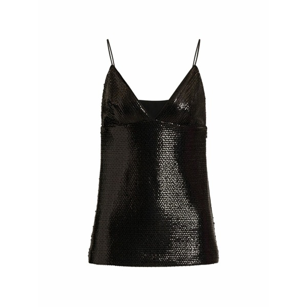 アルベルタ フェレッティ レディース カットソー トップス Sequin-embellished top Black｜asty