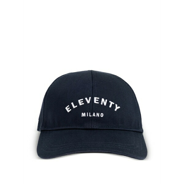 イレブンティ メンズ 帽子 アクセサリー Embroidered baseball cap Blue|asty
