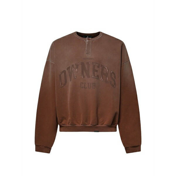 リプレゼント メンズ パーカー・スウェットシャツ アウター Owners club logo-print sweater Brown|asty