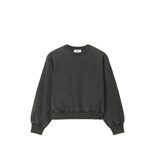 メゾン キツネ レディース ニット&セーター アウター Faded logo sweatshirt Grey｜asty