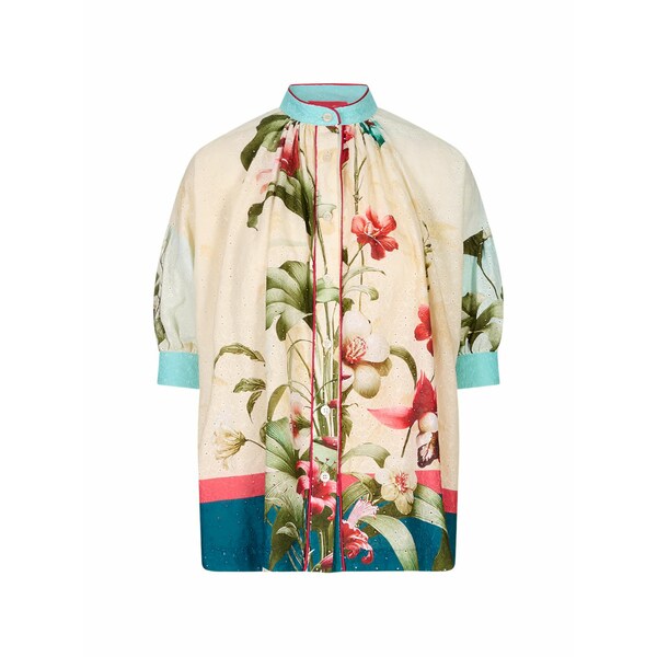 エフアールエス?フォーレストレス・スリーパーズ レディース シャツ トップス Ploto floral-print broderie-anglaise blouse Neutrals｜asty