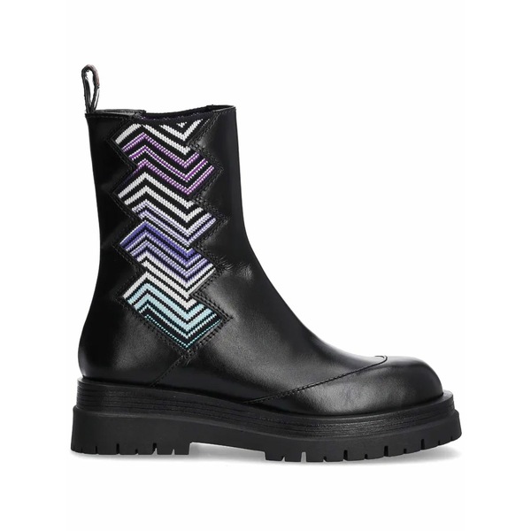 ミッソーニ レディース ブーツ シューズ Zigzag-detail chelsea boots Black｜asty