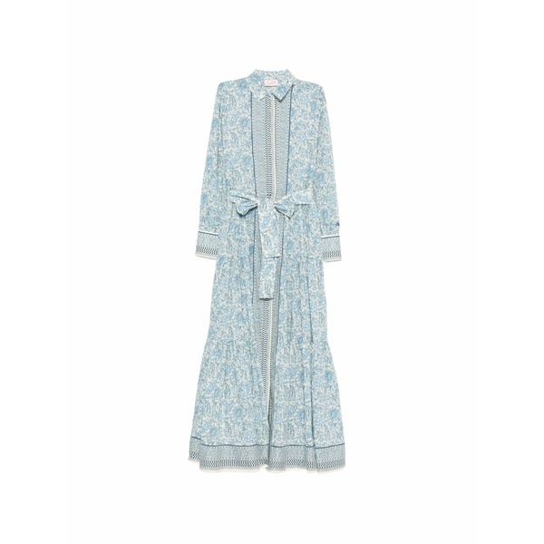 エムシーツーセイントバース レディース ワンピース トップス Jensen floral-print tiered maxi dress Blue｜asty