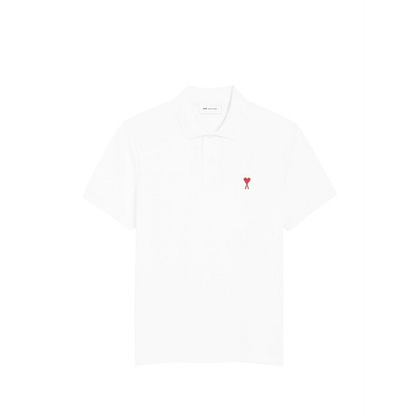 アミ メンズ ポロシャツ トップス Ami de coeur polo shirt White｜asty