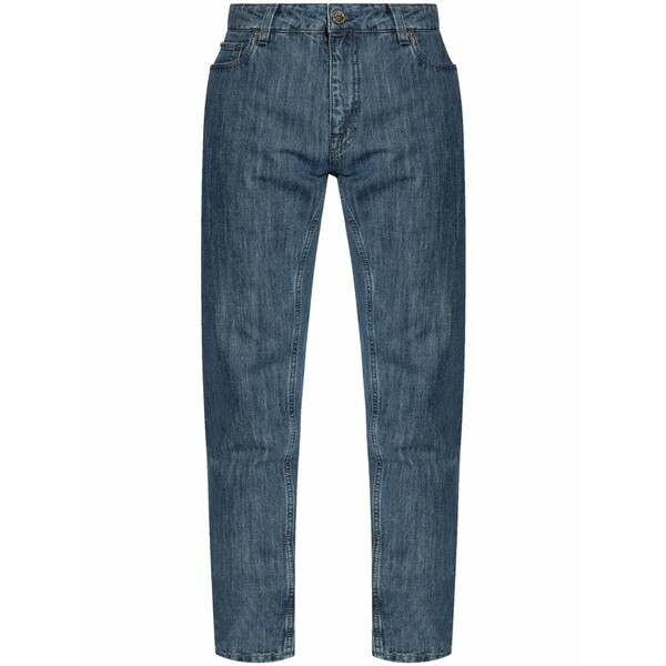 エトロ メンズ デニムパンツ ボトムス Five-pocket straight jeans Blue|asty