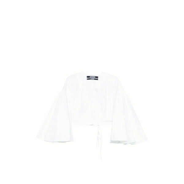 ジャクエムス レディース シャツ トップス The paysan wrap blouse White|asty