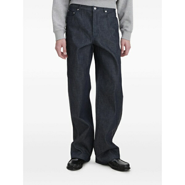 アーペーセー メンズ デニムパンツ ボトムス Logo-detail denim jeans Blue｜asty 68,640円