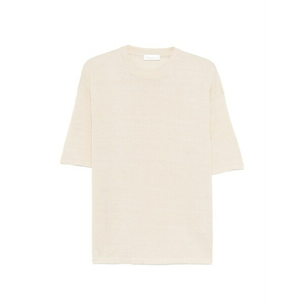 ロベルトコリーナ メンズ ニット&セーター アウター Crew neck t-shirt Neutrals｜asty