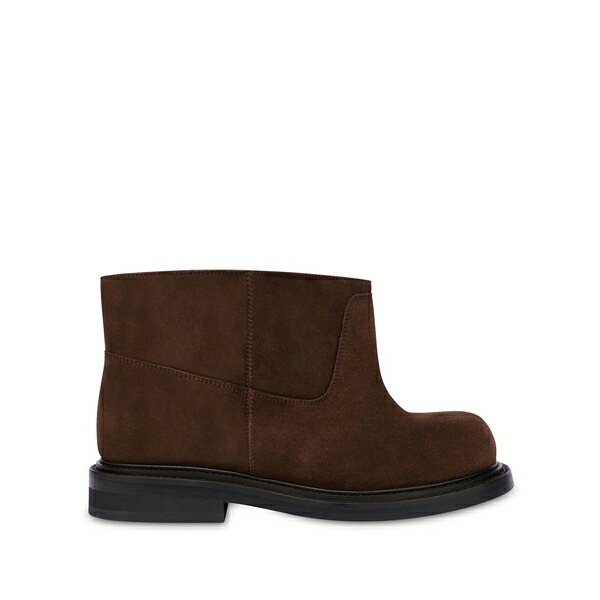 モスキーノ レディース ブーツ シューズ Olivia slip-on suede ankle boots Brown|asty