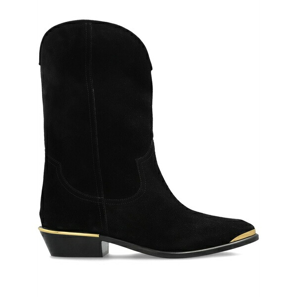 イザベル マラン レディース ブーツ シューズ Metallic-toe suede boots Black|asty