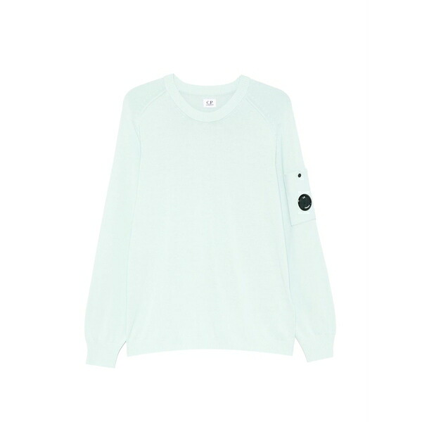 シーピーカンパニー メンズ ニット&セーター アウター Logo-patch sweater Blue|asty