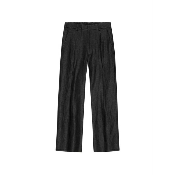 エヌエヌ77 メンズ カジュアルパンツ ボトムス Kay pressed-crease trousers Black｜asty