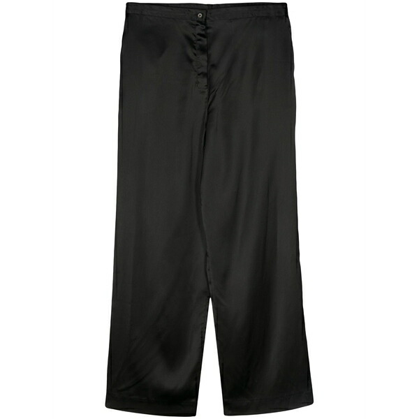 ボッター メンズ カジュアルパンツ ボトムス Stretch-design satin trousers Black|asty