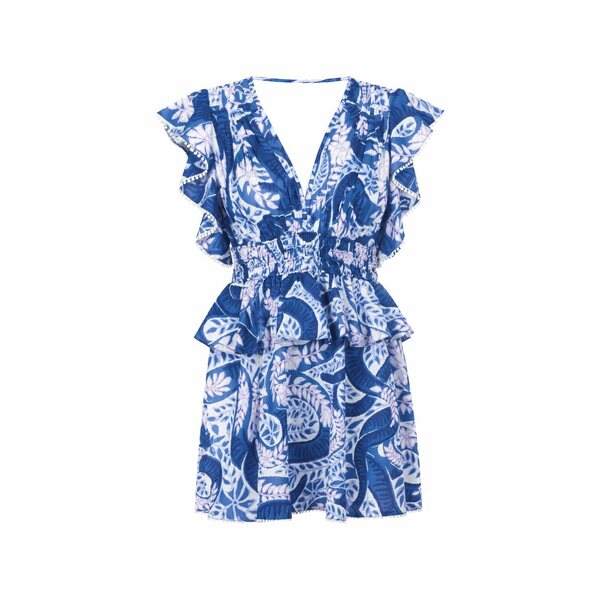プーペットセントバース レディース ワンピース トップス Noemi paisley-print mini dress Blue｜asty