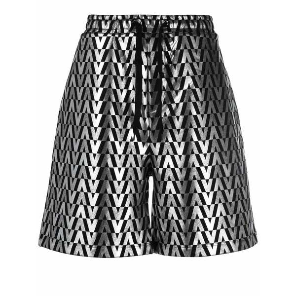 ヴァレンティノ ガラヴァーニ メンズ カジュアルパンツ ボトムス High-shine monogram shorts Black｜asty