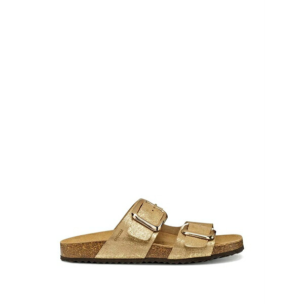 ジェオックス レディース サンダル シューズ Buckle-fastening sandals Gold|asty