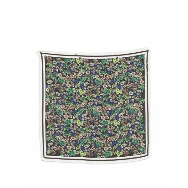 マルコポーロ レディース マフラー・ストール・スカーフ アクセサリー Floral-print square scarf Black｜asty 16,316円