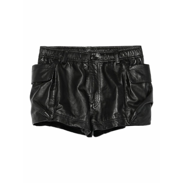 アールサーティーン レディース カジュアルパンツ ボトムス Leather shorts Black｜asty
