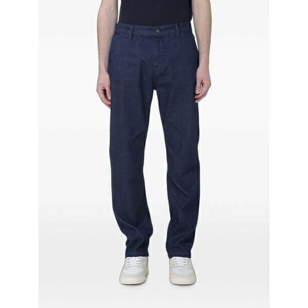 ブルックスフィールド メンズ カジュアルパンツ ボトムス Chino straight-leg trousers Blue｜asty