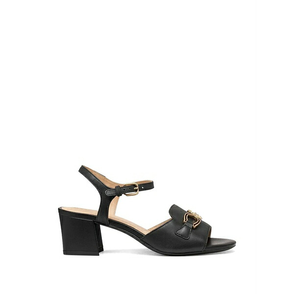 ジェオックス レディース サンダル シューズ 50 new eraklia horsebit-detail buckle-fastening heeled sandals Black|asty