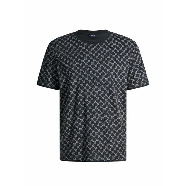 ジョープ メンズ Tシャツ トップス Cornflower victormanuel-print t-shirt Black｜asty