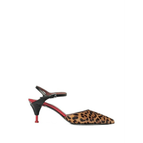プレミアータ レディース パンプス シューズ Leopard-print slingback pumps Brown｜asty