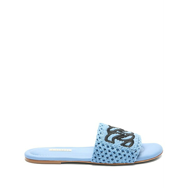 カサディ レディース サンダル シューズ Mesh flat sandals Blue｜asty