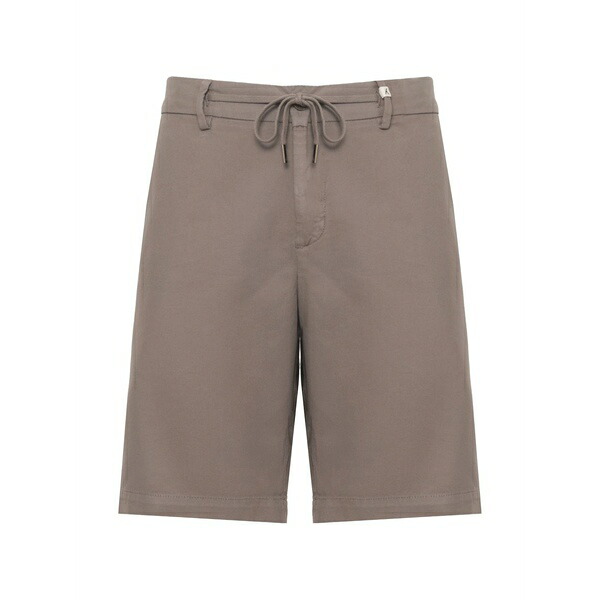 ミース メンズ カジュアルパンツ ボトムス Drawstring-waist cotton shorts Brown｜asty
