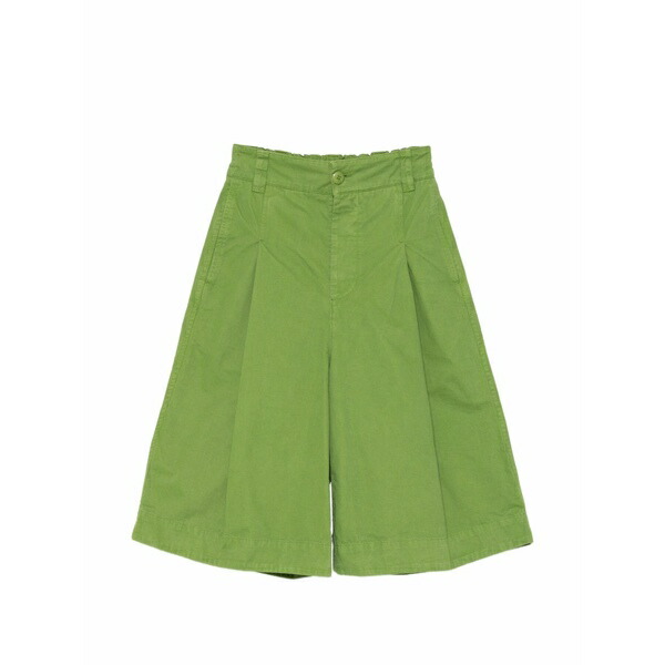 トゥーグッド レディース カジュアルパンツ ボトムス Explorer pleated shorts Green|asty