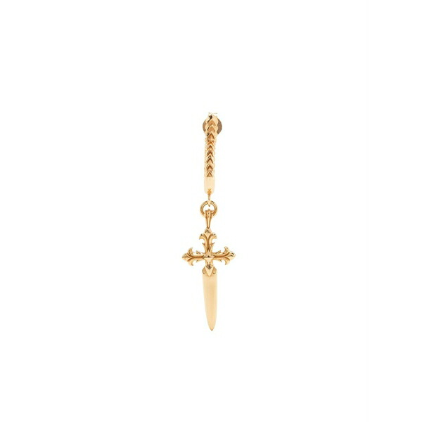 エマニュエレ ビコッキ メンズ ピアス・イヤリング アクセサリー Dagger cross earring Gold|asty
