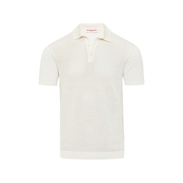 オールバー ブラウン メンズ ポロシャツ トップス Burnham polo shirt Neutrals|asty
