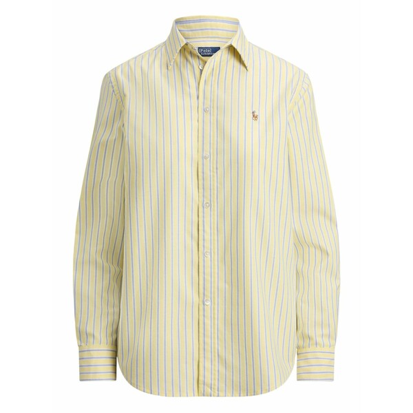 ラルフローレン レディース シャツ トップス Button-down striped shirt Yellow｜asty