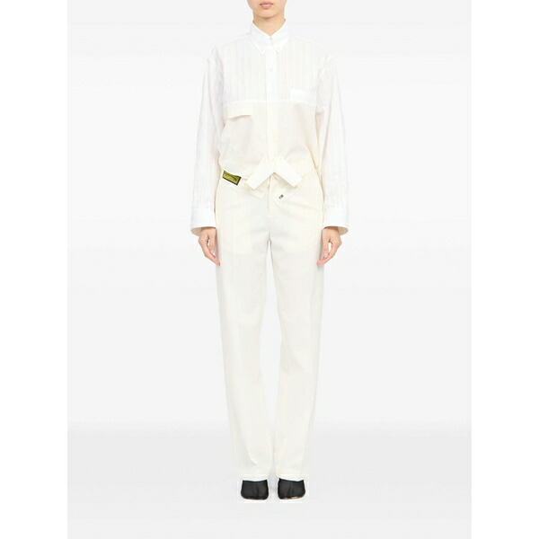 マルタンマルジェラ レディース シャツ トップス Pocket long-sleeved shirt White｜asty