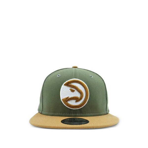 ニューエラ メンズ 帽子 アクセサリー 9fifty atlanta hawks snapback cap hat Green|asty