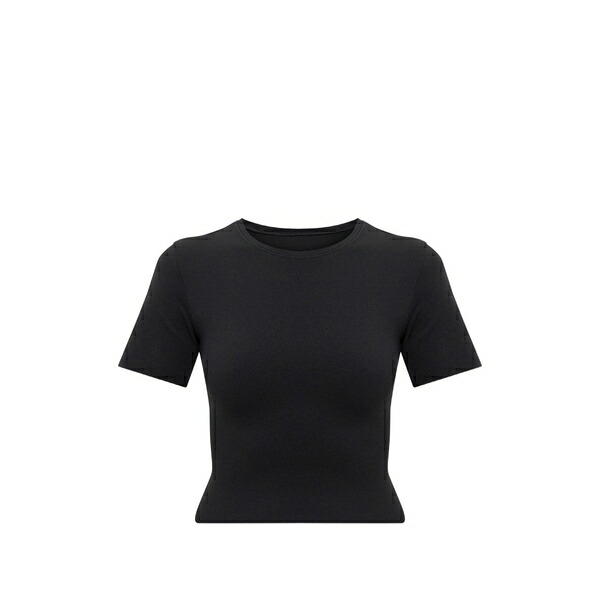ナイキ レディース Tシャツ トップス Swoosh-logo t-shirt Black｜asty