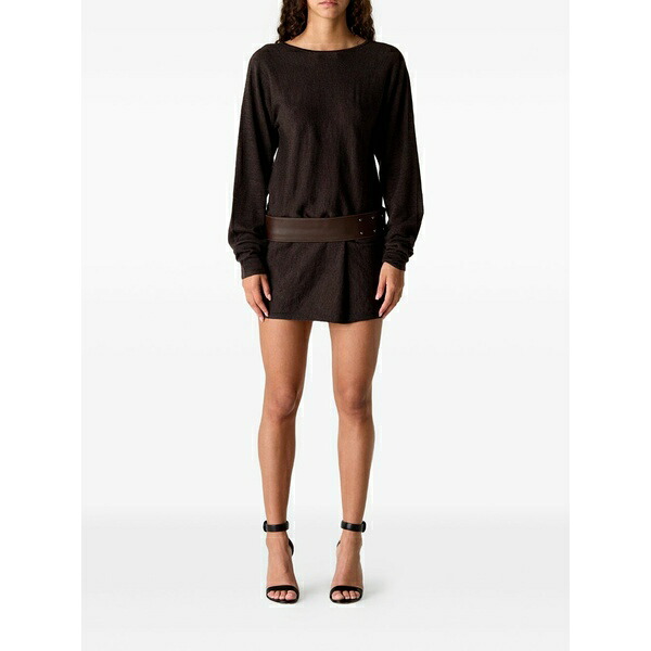 クリストファーエスバー レディース ワンピース トップス Magyar backless mini dress Brown｜asty