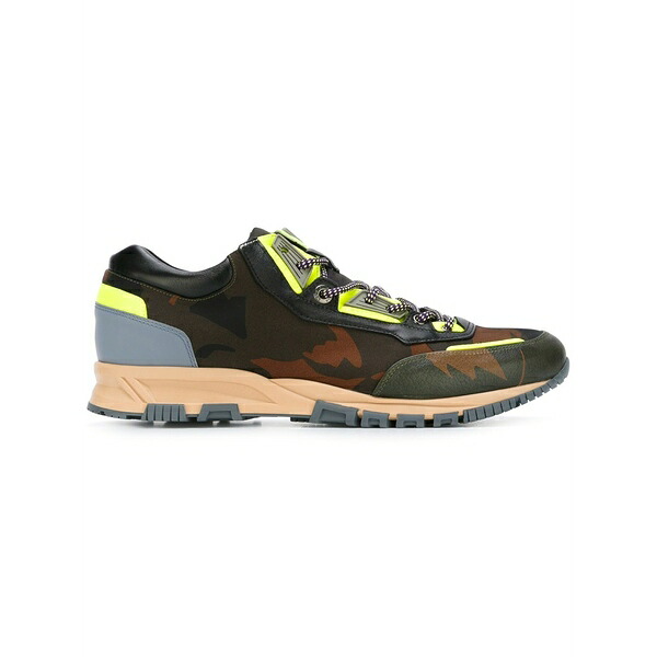 ランバン メンズ スニーカー シューズ Paneled sneakers Green|asty