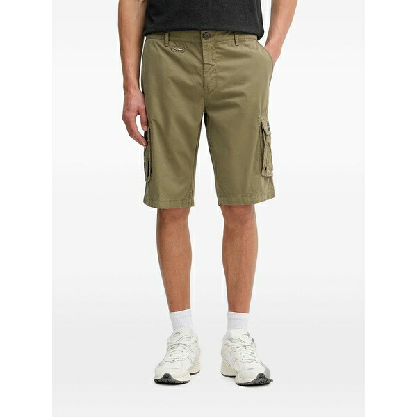 アエロナウティカ ミリターレ メンズ カジュアルパンツ ボトムス Logo-plaque cargo shorts Green|asty