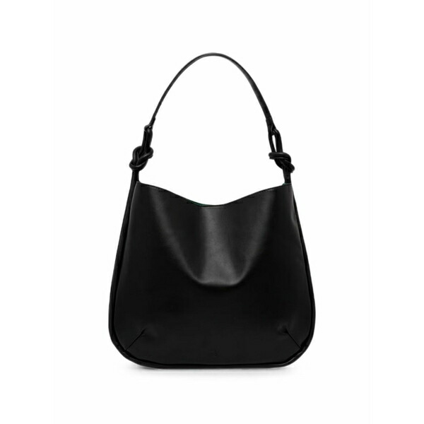 ベネトン レディース トートバッグ バッグ Knotted-handle tote bag Black|asty
