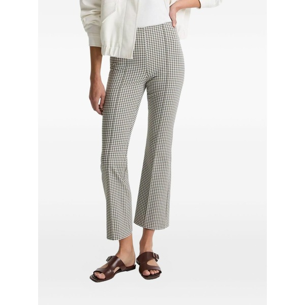 ヴィンス レディース カジュアルパンツ ボトムス Niki gingham flared trousers Grey｜asty