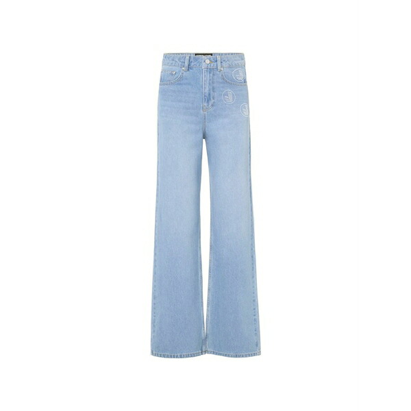 アイスバーグ レディース カジュアルパンツ ボトムス Cotton wide-leg jeans Blue｜asty 62,040円