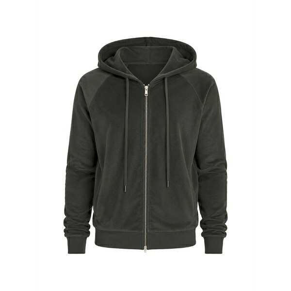 トム・クロム メンズ パーカー・スウェットシャツ アウター Raglan-sleeve zip-up hoodie Grey｜asty