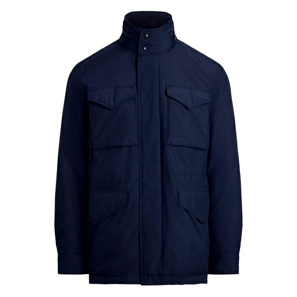 ラルフローレン メンズ ジャケット&ブルゾン アウター Four-pocket windbreaker Blue|asty