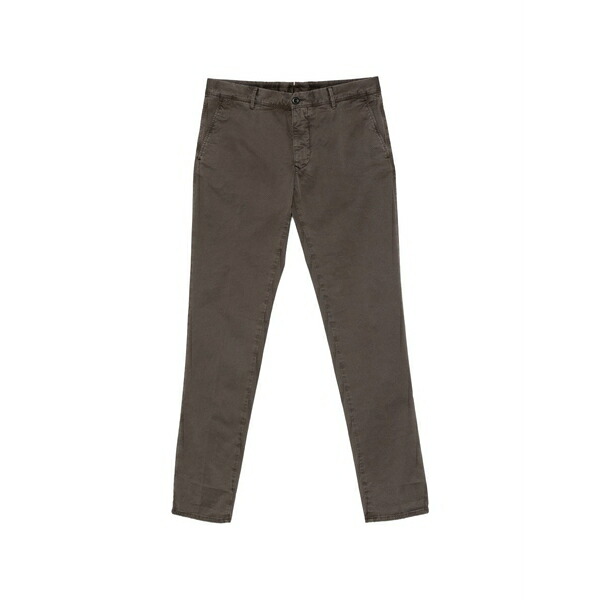インコテックス メンズ カジュアルパンツ ボトムス Belt-loops tapered-leg trousers Brown｜asty