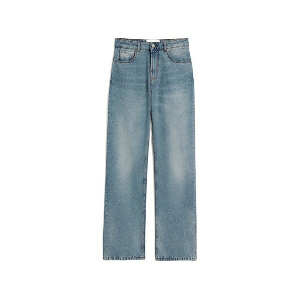 アミ レディース デニムパンツ ボトムス Large-fit cotton jeans Blue｜asty