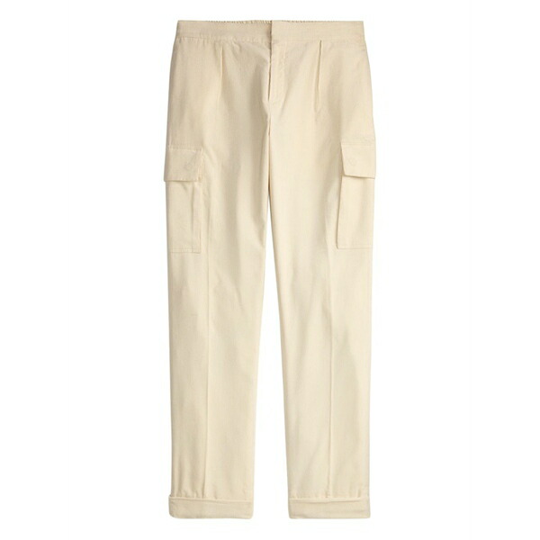 ラルフ・ローレン パープルレーベル メンズ カジュアルパンツ ボトムス Elasticated drawstring pleated trousers Neutrals｜asty