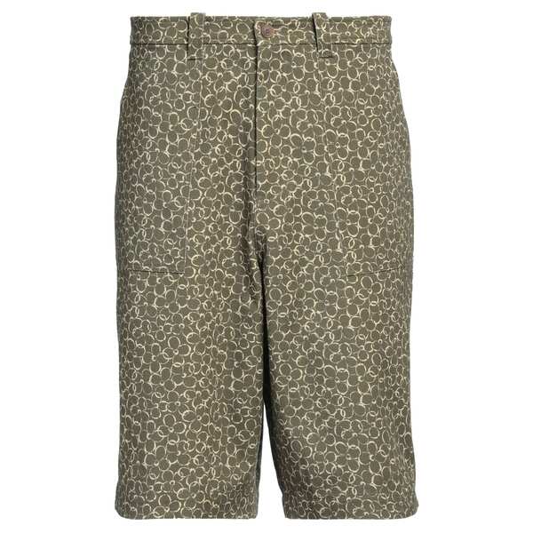 【送料無料】 メゾン キツネ メンズ デニムパンツ ボトムス Denim shorts Green